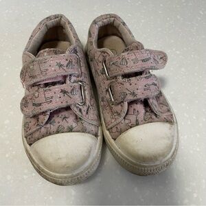 Girls Toddler unicorn pink sneaker shoes size 7